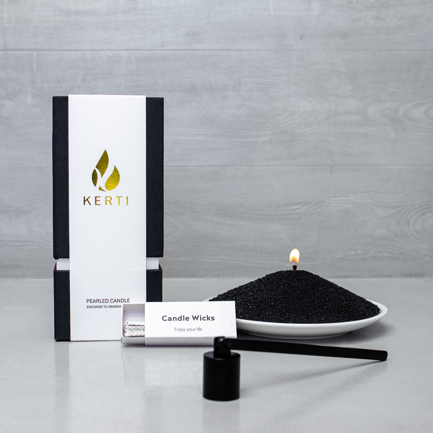 Set Vela Perlada + Apaga Vela