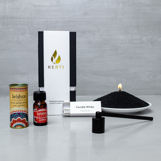 Set Vela Perlada + Apaga Vela + Esencia